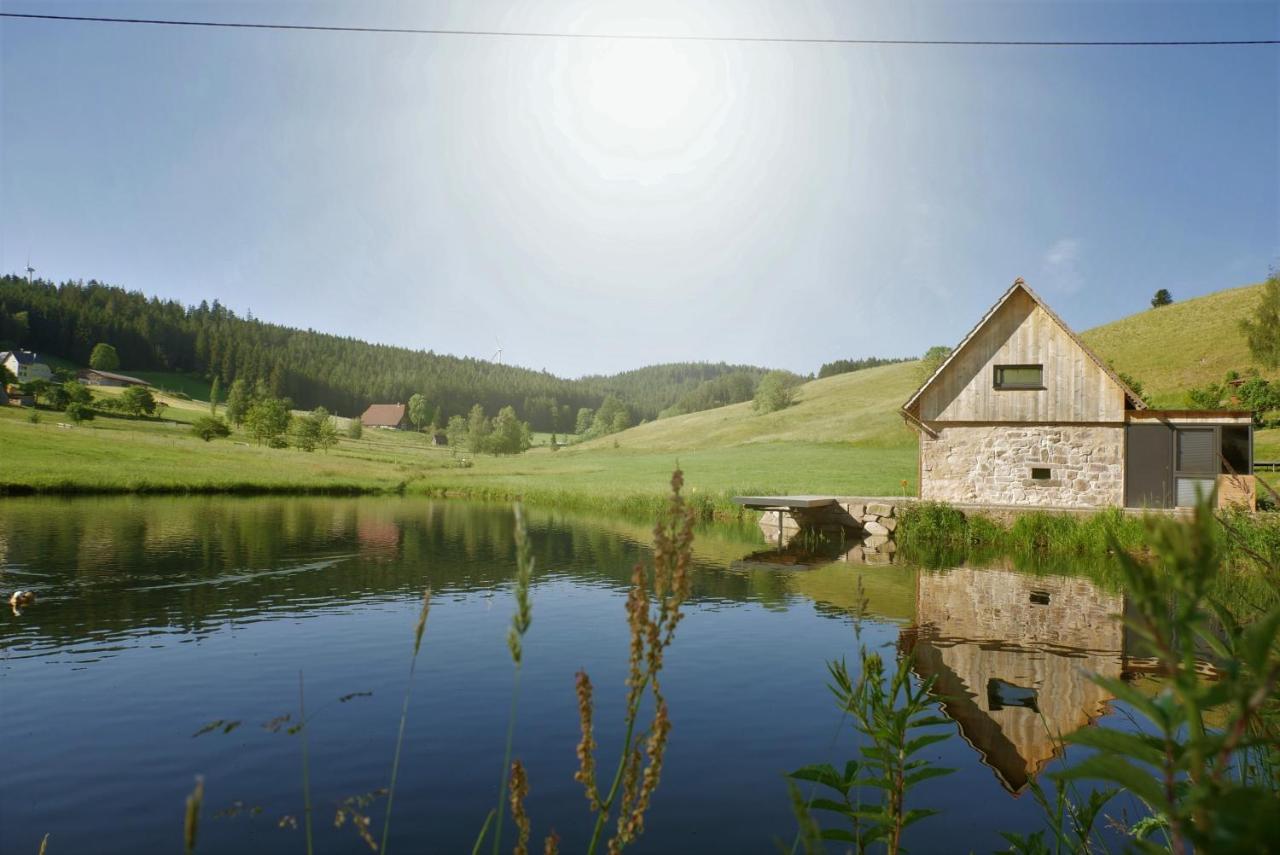 霍恩伯格Ferienhaus Im Schwarzwald Am See "Backhaeusle"别墅 外观 照片