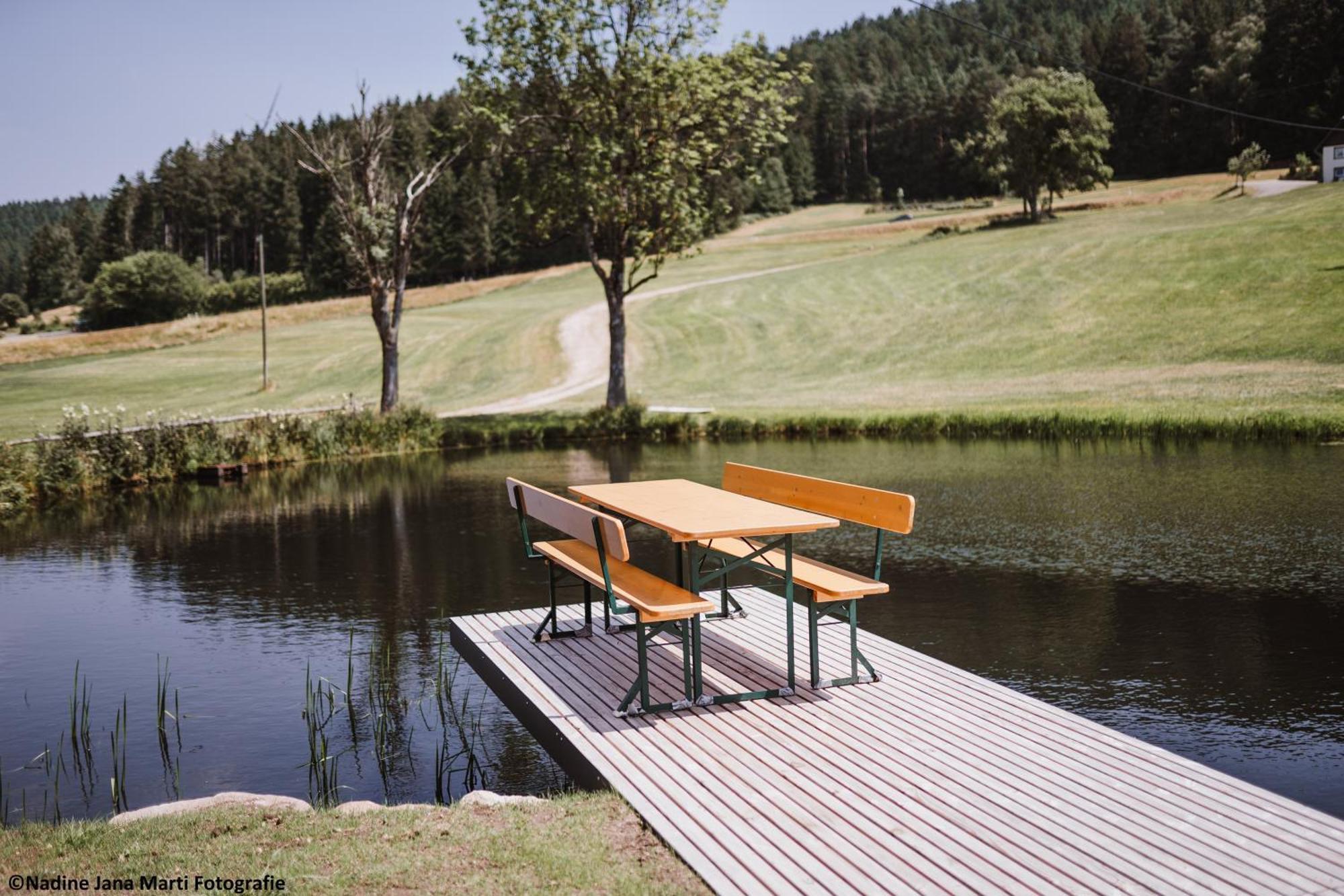 霍恩伯格Ferienhaus Im Schwarzwald Am See "Backhaeusle"别墅 外观 照片